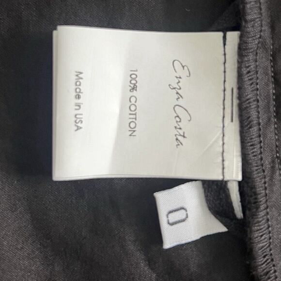 NWT Enza Costa Open Back Tiered Black Cotton Maxi Dress - Picture 8 of 8